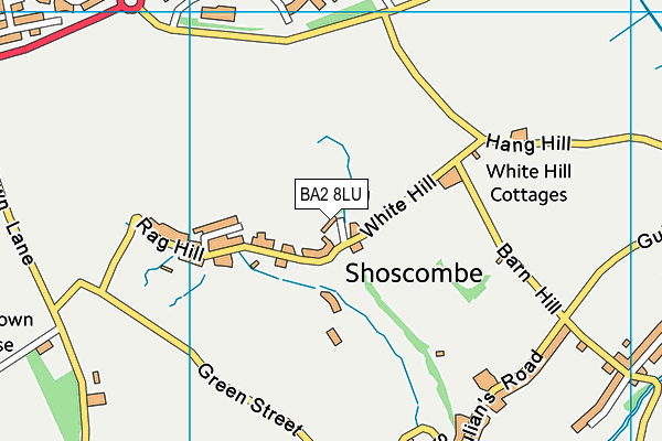 BA2 8LU map - OS VectorMap District (Ordnance Survey)