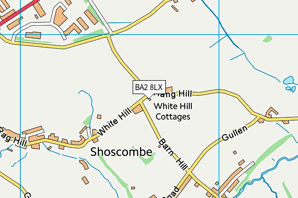 BA2 8LX map - OS VectorMap District (Ordnance Survey)