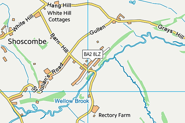 BA2 8LZ map - OS VectorMap District (Ordnance Survey)