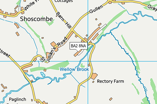 BA2 8NA map - OS VectorMap District (Ordnance Survey)