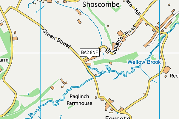 BA2 8NF map - OS VectorMap District (Ordnance Survey)