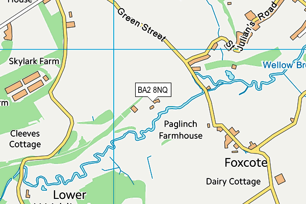 BA2 8NQ map - OS VectorMap District (Ordnance Survey)