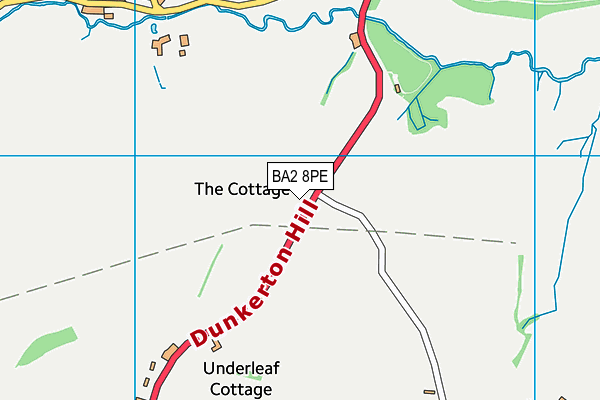 BA2 8PE map - OS VectorMap District (Ordnance Survey)