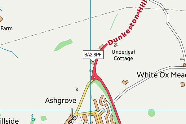 BA2 8PF map - OS VectorMap District (Ordnance Survey)