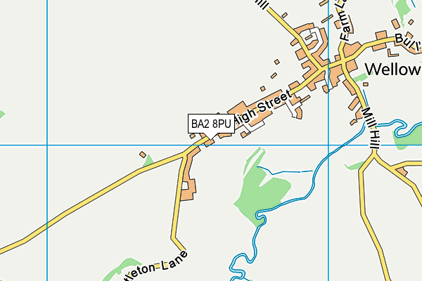 BA2 8PU map - OS VectorMap District (Ordnance Survey)