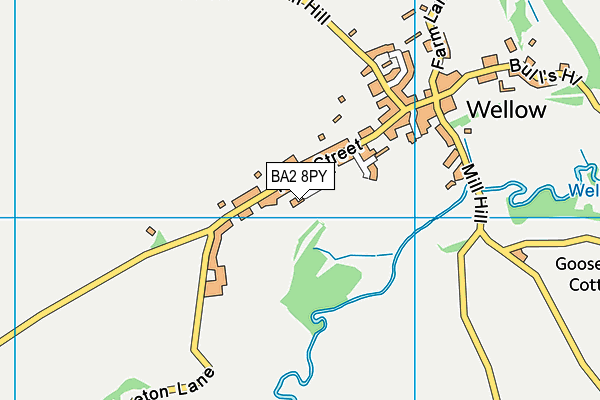 BA2 8PY map - OS VectorMap District (Ordnance Survey)