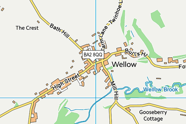 BA2 8QQ map - OS VectorMap District (Ordnance Survey)