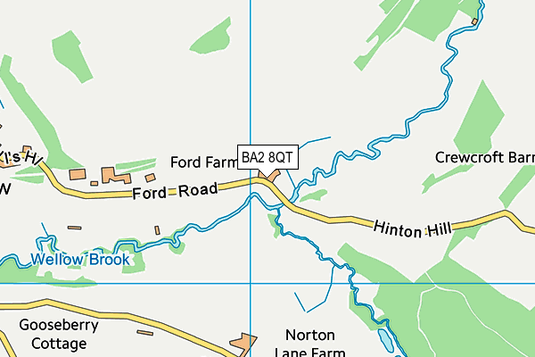 BA2 8QT map - OS VectorMap District (Ordnance Survey)