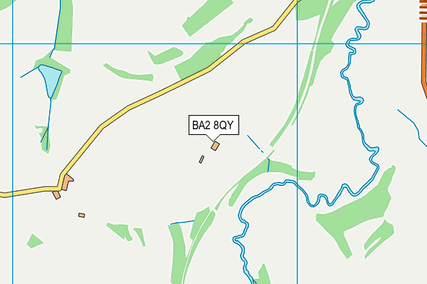 BA2 8QY map - OS VectorMap District (Ordnance Survey)