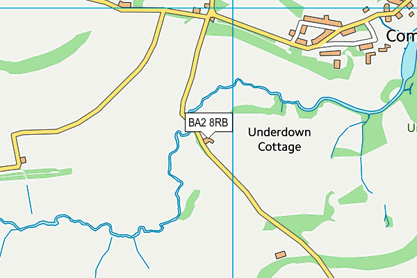 BA2 8RB map - OS VectorMap District (Ordnance Survey)