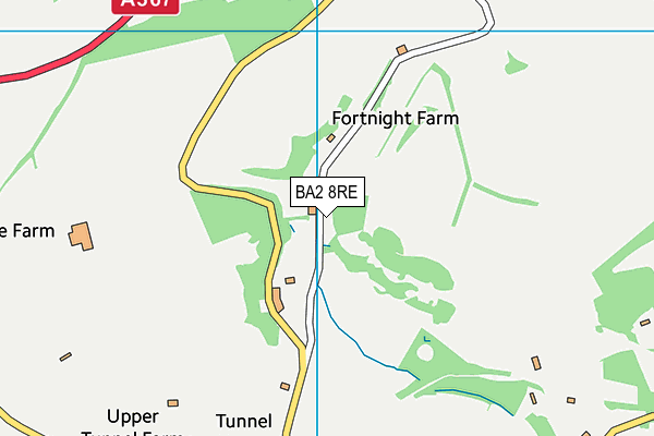 BA2 8RE map - OS VectorMap District (Ordnance Survey)