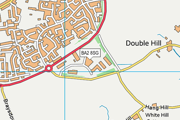 BA2 8SG map - OS VectorMap District (Ordnance Survey)