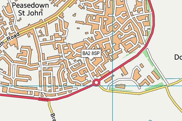 BA2 8SP map - OS VectorMap District (Ordnance Survey)