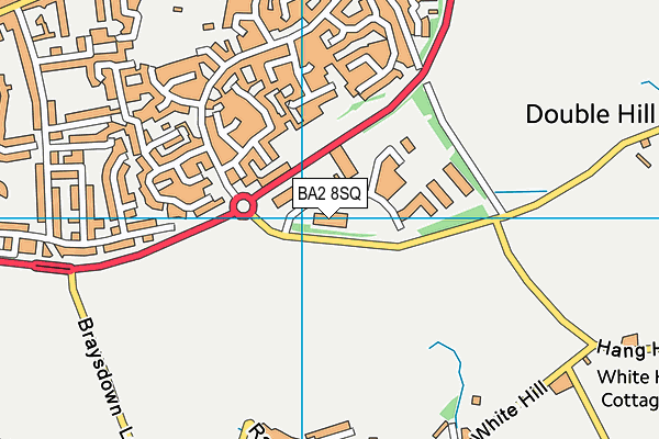 BA2 8SQ map - OS VectorMap District (Ordnance Survey)