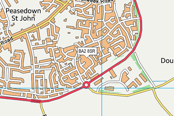 BA2 8SR map - OS VectorMap District (Ordnance Survey)