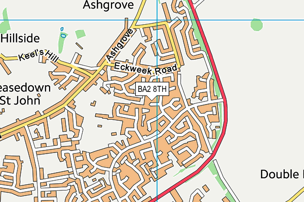 BA2 8TH map - OS VectorMap District (Ordnance Survey)