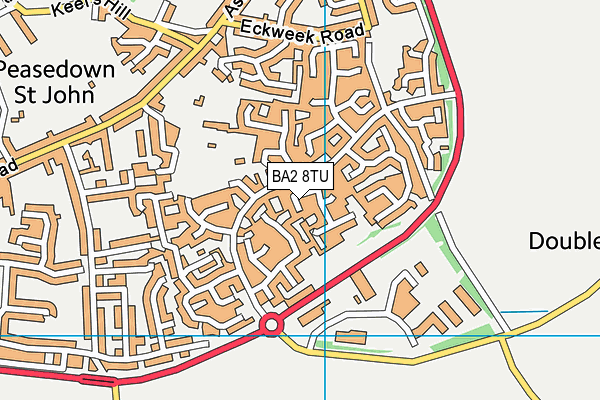 BA2 8TU map - OS VectorMap District (Ordnance Survey)