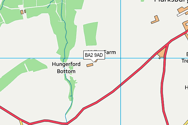 BA2 9AD map - OS VectorMap District (Ordnance Survey)