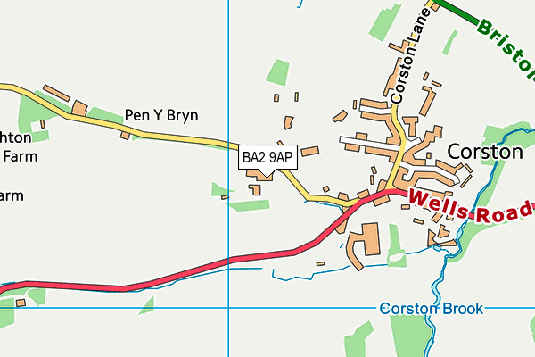 BA2 9AP map - OS VectorMap District (Ordnance Survey)