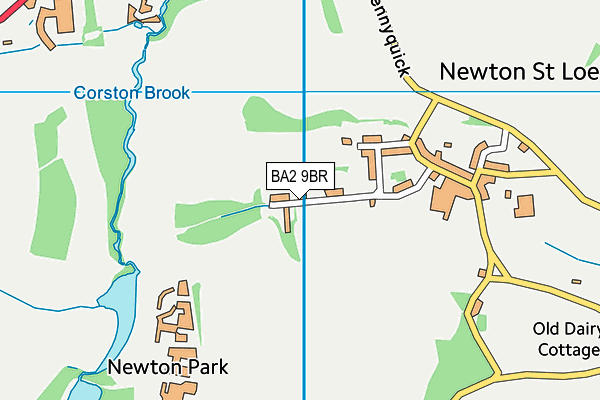 BA2 9BR map - OS VectorMap District (Ordnance Survey)