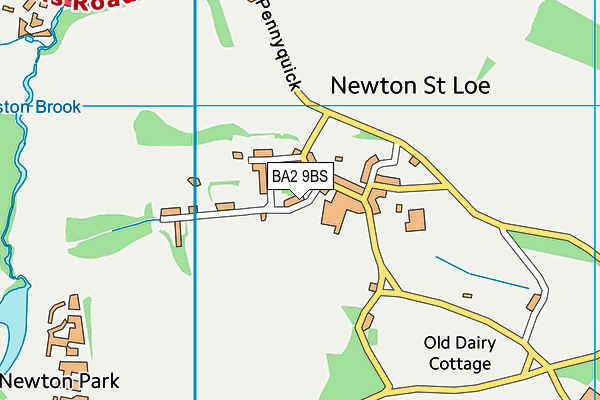 BA2 9BS map - OS VectorMap District (Ordnance Survey)