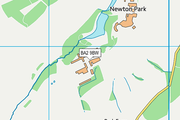 BA2 9BW map - OS VectorMap District (Ordnance Survey)