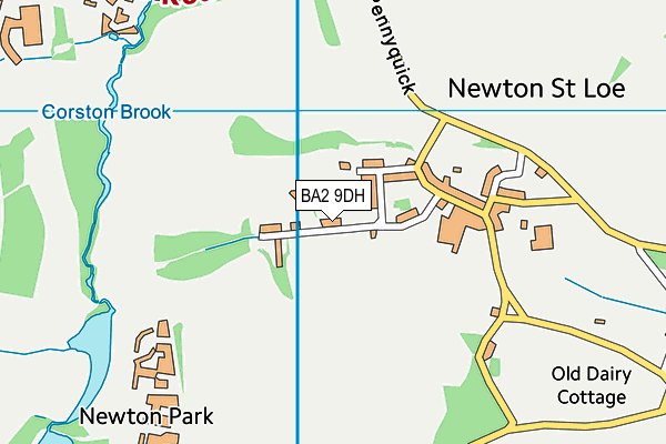 BA2 9DH map - OS VectorMap District (Ordnance Survey)