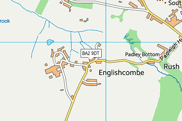 BA2 9DT map - OS VectorMap District (Ordnance Survey)