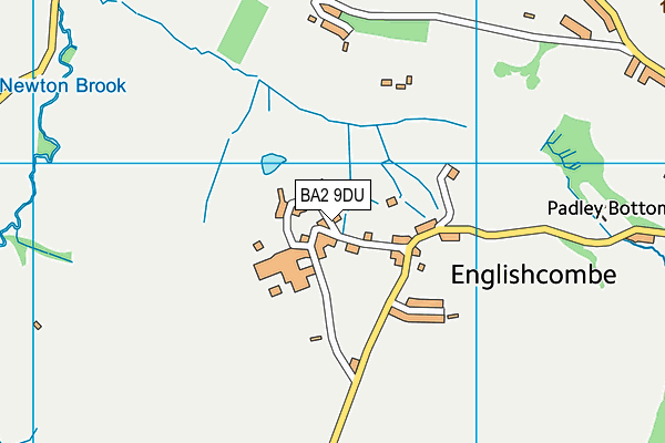 BA2 9DU map - OS VectorMap District (Ordnance Survey)