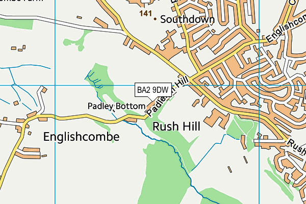 Bath Community Academy (Closed) map (BA2 9DW) - OS VectorMap District (Ordnance Survey)