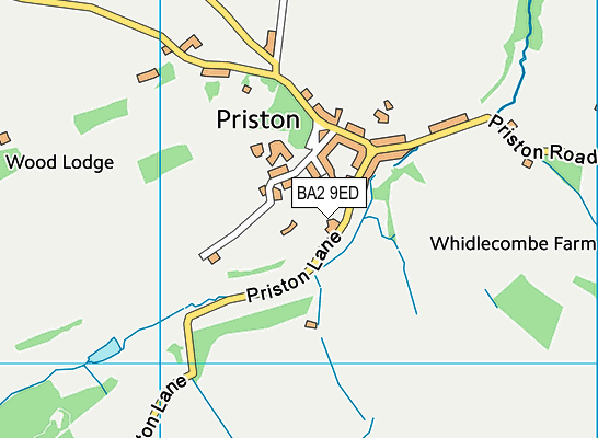 BA2 9ED map - OS VectorMap District (Ordnance Survey)