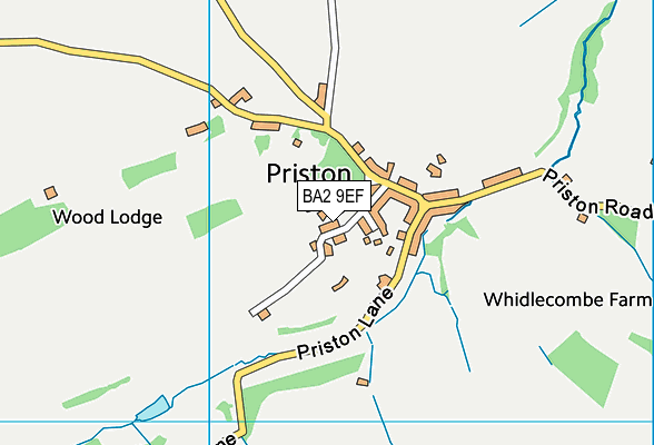 BA2 9EF map - OS VectorMap District (Ordnance Survey)