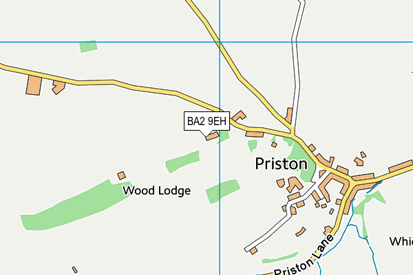 BA2 9EH map - OS VectorMap District (Ordnance Survey)