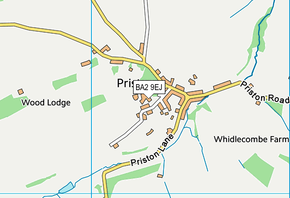 BA2 9EJ map - OS VectorMap District (Ordnance Survey)