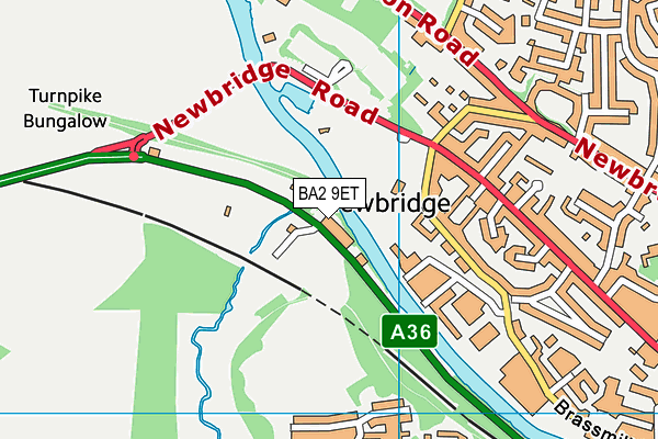 BA2 9ET map - OS VectorMap District (Ordnance Survey)