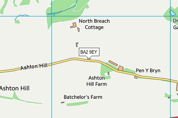 BA2 9EY map - OS VectorMap District (Ordnance Survey)