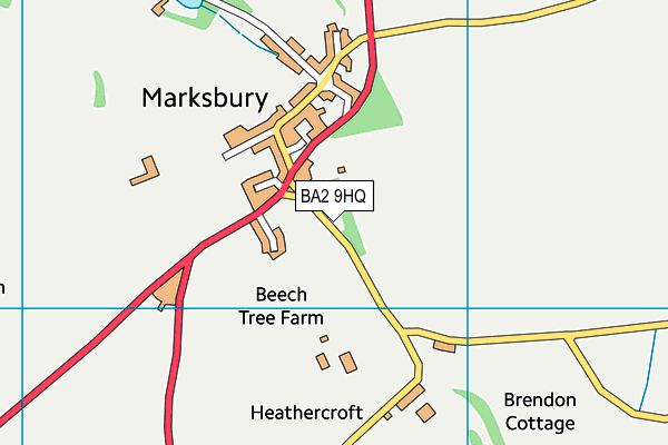 BA2 9HQ map - OS VectorMap District (Ordnance Survey)