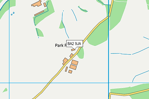 BA2 9JA map - OS VectorMap District (Ordnance Survey)