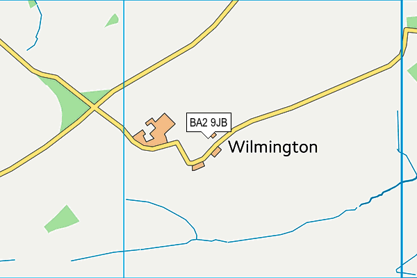 BA2 9JB map - OS VectorMap District (Ordnance Survey)