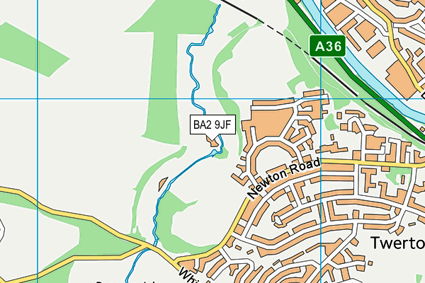 BA2 9JF map - OS VectorMap District (Ordnance Survey)
