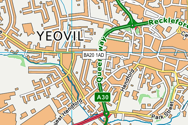 BA20 1AD map - OS VectorMap District (Ordnance Survey)