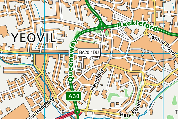 BA20 1DU map - OS VectorMap District (Ordnance Survey)