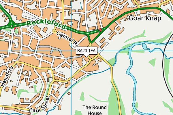 BA20 1FA map - OS VectorMap District (Ordnance Survey)