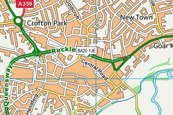 BA20 1JE map - OS VectorMap District (Ordnance Survey)