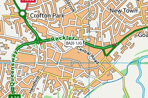 BA20 1JG map - OS VectorMap District (Ordnance Survey)