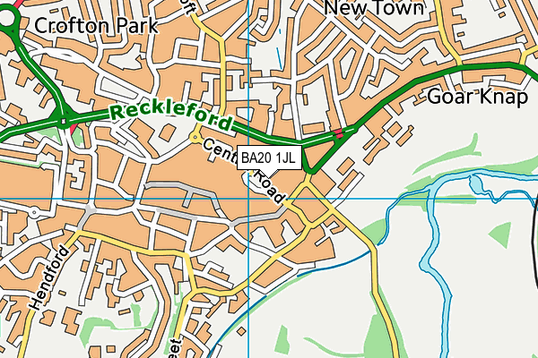 BA20 1JL map - OS VectorMap District (Ordnance Survey)