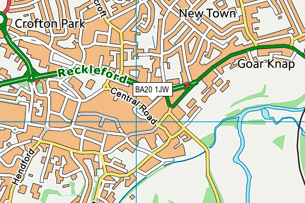 BA20 1JW map - OS VectorMap District (Ordnance Survey)