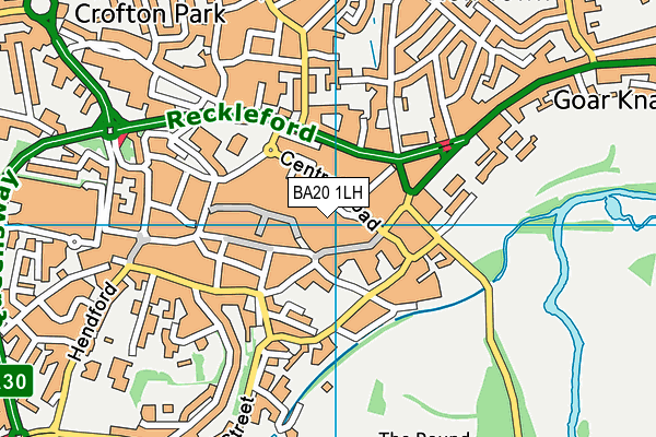 BA20 1LH map - OS VectorMap District (Ordnance Survey)