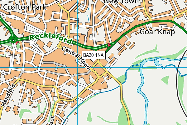 BA20 1NA map - OS VectorMap District (Ordnance Survey)