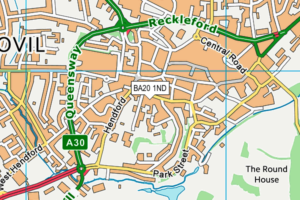 BA20 1ND map - OS VectorMap District (Ordnance Survey)